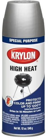Krylon Spray Paint,Hi-Heat,Aluminum