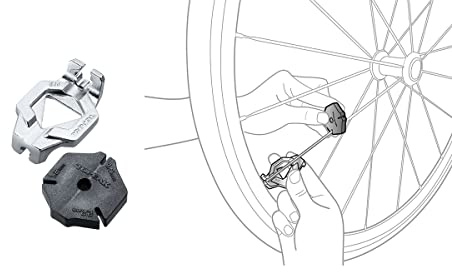 Topeak Unisex Wrench Duo - M7/M9 Spoke Tool, Silver, TU EU