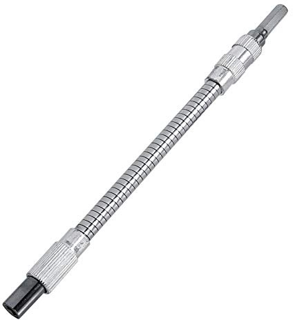 Extensión de brocas de 1/4 pulgadas, Extensión de brocas flexibles Soporte de Eje Conexin para Taladro Electrnico