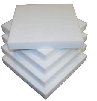 viglietti SPUGNA 6 Pezzi Quadrati Di Imbottiture Per Sedie Poliuretano Espanso Alta Densita' GOMMAPIUMA Spessore 3 Centimetri Misura 40x40