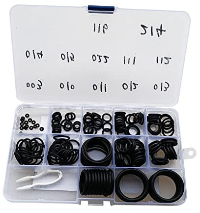 Toygogo Packung Mit 170 Tauchgummi O Ringen, Sortiert Mit Pick & Case, 12 Größen Für Tauchflaschen, Vlave Hoes Atemregler Usw