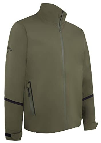 Callaway Golf Mens Stormlite Waterproof Jacket - Black Lichen - M