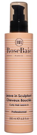 ROSEBAIE | Crème Activatrice de Boucles Sans Rinçage | Définition Cheveux Bouclés Frisés | Huile Avocat Bio & Kératine | Hydrate Gaine Brillance | Leave In | Parfum Gourmand 200ml