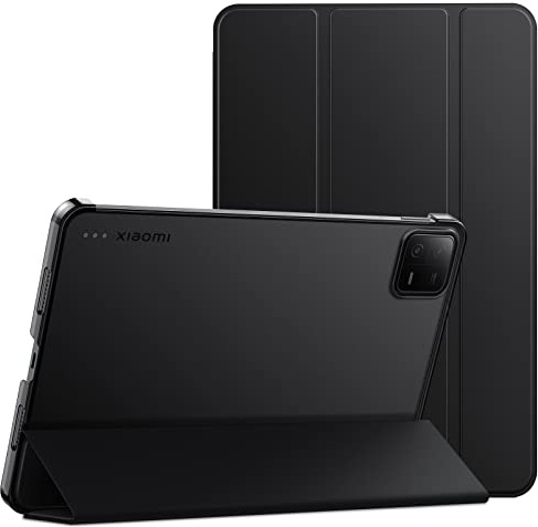 JETech Hülle für Xiaomi Mi Pad 6/6 Pro (11 Zoll, Modell 2023, 6. Generation), Dünn Ständer Harter Rücken Abdeckung Schutzhülle mit Auto Schlafen/Wachen (Schwarz)