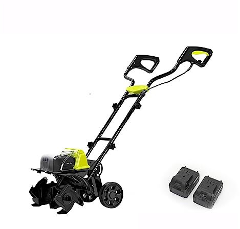 Tondeuse à Gazon sans Fil 2400W électrique Petit Sol Ripper motoculteur 40V sans Brosse Labour Machine ménage Jardin Potager parcelle Serre verger