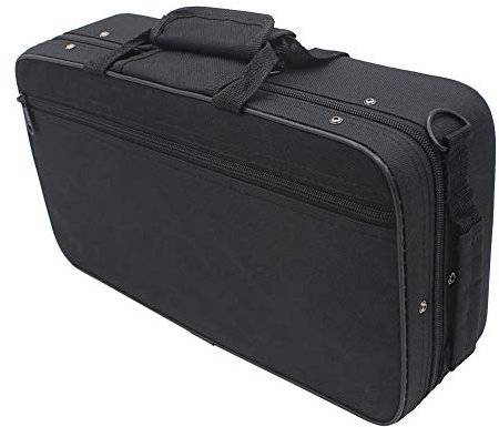 Schaumstoffgepolsterter Klarinettenkoffer, Tasche Klarinette mit Riemen Oxford-Stoff-Klarinetten-Aufbewahrungstasche, Klarinettenhaltertasche