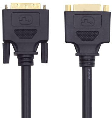 xiwai DVI 24+1 Male to Female Extension Cable 1.64FT/50cm, DVI-D Dual Link Digital Video for Monitor Graphics Card
