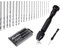 Lhbwhiz 21 Stück Handbohrer Set,Mini Bohrmaschine Pin Vise,Spiralbohrer Bit,Twist Hand Drill,Mini Bohrer,holzbohrer,für Model Making,DIY Drilling,Metal Wood Handbohrmaschine(Schwarz,0.3-1.6 mm)