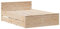 vidaXL Massivholzbett mit Kopfteil, Holzbett mit Bettfüße Schubladen Lattenrost, Doppelbett für Schlafzimmer, Bett Bettgestell, 160x200cm Kiefernholz