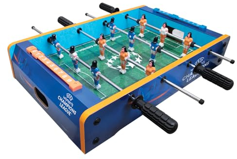 UEFA Women's Champions League 20-Inch Mini Table Football - UWCL Officially Licensed Merchandise, Compact Design, Family Entertainment, Sturdy Build Quality, Suitable for Kids & Adults