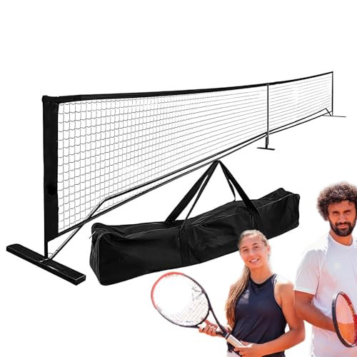 Bärbart tennisnätnät | tennisnät för bakgården | bärbart tennisnätsystem | justerbart tennisnät, enkel installation tennisnät, utomhus tennisnät bärbar, tennisnät för fritidsbruk