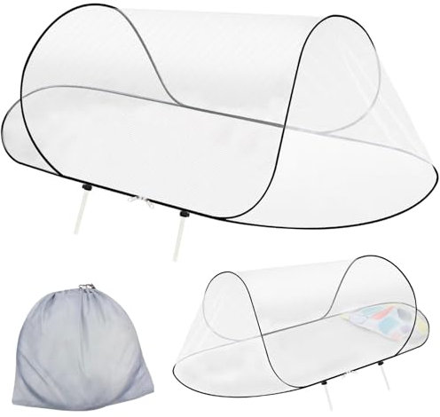 Neues schnell Faltbares Moskitonetz,Ultraleichtes Pop-Up-Moskitonetz,Faltbares Mückennetz,Tragbares Campingzelt für Bett, Reisen,Outdoor Campin Bequem, Schnell und Tragbar