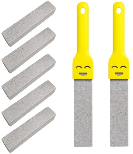 1-Pack Pumice Stone for Toilet Set, Toilet Limescale Remover Heavy Duty, Toilet Pumice Cleaning Stone for Bathroom, Kitchen, Swimming Pool, Plastic Material