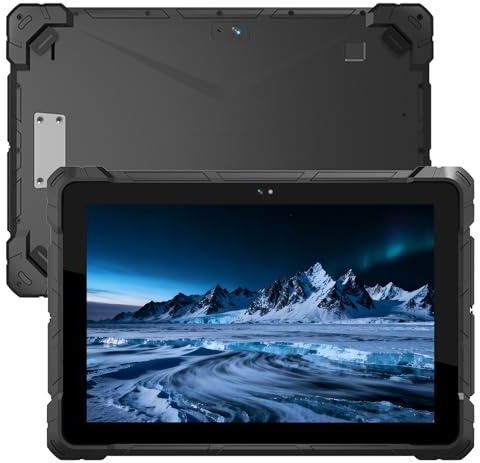 HEIGAOLAPC Tablet PC Esterni Tablet Industriale Resistente all Acqua Antishock 10,1, Win 11 Pro N150 16GB RAM 256GB ROM, 8000mAh, Sim 4G, GPS, NFC, Scansione di Codici a Barre, Type-C, RS232