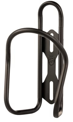 Silca Sicuro Titanium Water Bottle cage | Cages for Bike with 21mm Fore / AFT Adjustment Lighter Than Steel and Stronger Carbon Alloy 30g Hand Bent Laser Welded in Indiana USA Made, Black