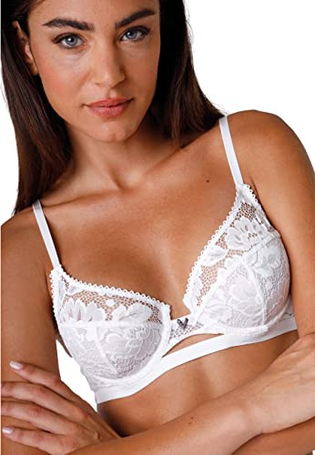Lovable Reggiseno con Ferretto in Pizzo Riciclato e Tulle, Coppe Taglio a 3, Sostegno, Eleganza e Sensualità, Anniversary Lace Donna