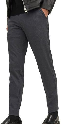 JACK & JONES Mens Jpstmarco Jjcooper Chino Noos Pants, Dark Grey, 34W / 32L UK