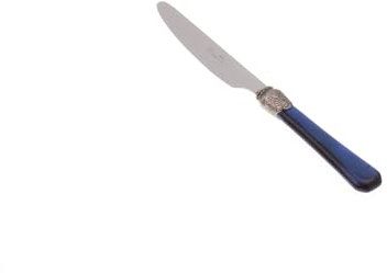 Rivadossi Sandro 9606COT05 Set di Coltelli da Tavola, 6 Pezzi-Penelope-100% Made in Italy, Artigianalità e Design, Acciaio Inox 18/10, Blu