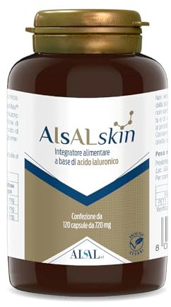 Aisalskin Acido Ialuronico puro - 3 Pesi Molecolari, 120 Capsule - azione anti aging, idratante e rimpolpante per una Pelle Sana - Fornitura per 4 Mesi