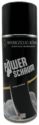 Werkzeug König Power Schaum – Premium Schaumreiniger (400ml) | Extrastarker Universalschaum & Werkstattreiniger für Fett, Öl & Nikotin | Extrem haftend an vertikalen Flächen | Made in Germany