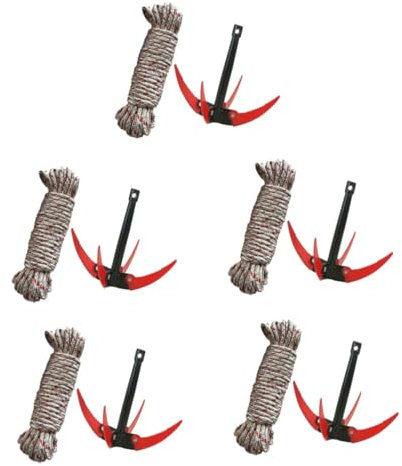 5 Juegos Herramienta de Jardinería Plegable para Remoción de Hierbas de Inoxidable Profesional Color Aleatorio