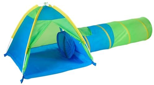 Unibos | Play Tent For Kids, 2 In 1 Pop Up Tent & Tunnel | Foldable Portable Light Playhouse | For Crawling, Birthday & Fun Gift For Toddler, Boys & Girls