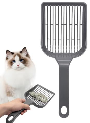 Scoop De Caca De Chat | Paille De Caca De Chaton | Scoop De Litière Ergonomique Gardable | Utilisation À Long Terme | Élimination Efficace De La Touffe | 31.5x12.6x4.8cm | Pour Kitchen Beach RV Park T