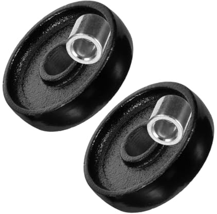 IMIKEYA 2piezas Ruedas Delanteras para Gato Hidráulico Horizontal Repuesto Resistente para Macaco Toneladas Mejora Movilidad y Estabilidad para Elevación Segura