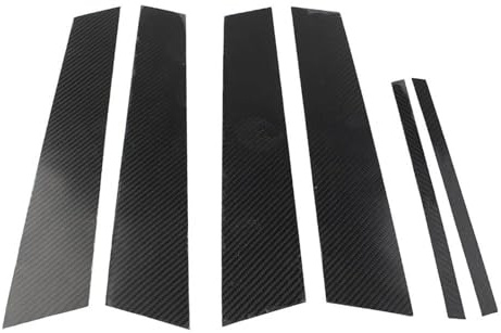 Pour Alfa Romeo Pour Giulia 2017 2018 2019 2020 2021 6 Pièces Garniture De Couverture De Montant De Fenêtre De Porte Extérieure De Voiture