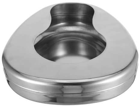 CHICAMPERA Stainless Steel Sängpanna för Äldre och Sängliggande Patienter Hållbar Ergonomisk och Portabel Urinal för och Kvinnor