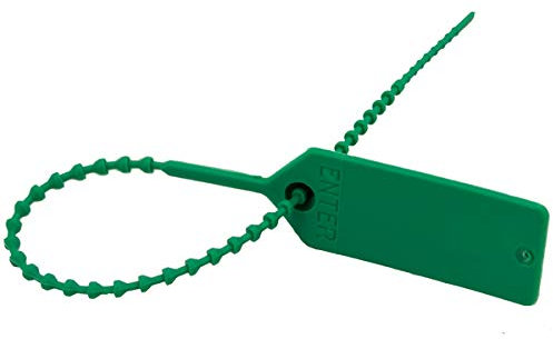 Security FIRE Safety Suitcase TAG Tamper Seals X 25 Green