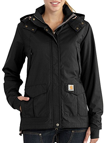 Carhartt Giacca Impermeabile Pesante Storm Defender, Giacca Donna, Nero, S