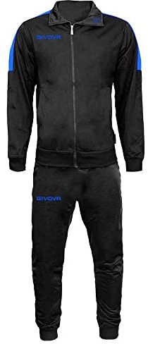 Givova Herren Tr033-1002-m Jumpsuit, Schwarz/Azurblau, M