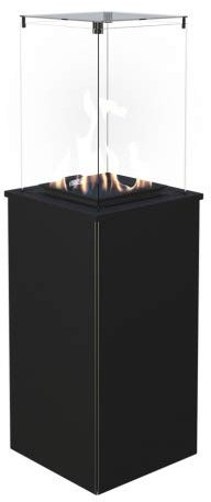 KRATKI Gaskamin PATIO Stahl-Schwarz Manuell Gasheizgerät Gartenkamin 4-8,2 kW
