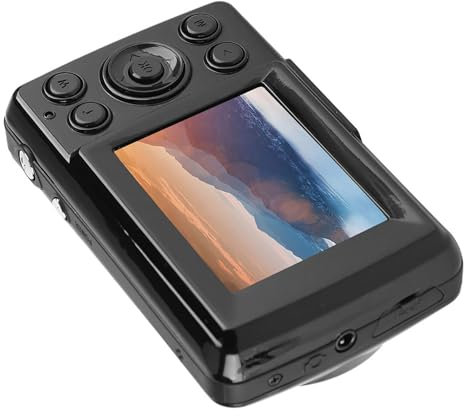 Cámara digital exterior 16 MP 720P 30 FPS 16X Zoom HD, video estable y duradera, zoom digital 16X, pantalla 2.4 pulgadas, compacta y ligera (negro)