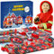 Feuerwehr Adventskalender 2024 Kinder, Adventskalender Jungen 3 Jahre Weihnachtskalender Feuerwehrauto Auto Spielzeug ab 3 4 5 6 7 8 Jahre Weihnachtsgeschenke Adventskalender zum Befüllen Kinder