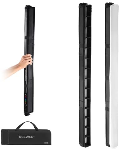Neewer LED Light Diffuser Kit for TL90C RGB LED Light Stick, LED Tube Strip Light Diffuser with Honeycomb Grid, Carry Bag, Touch Fasteners for Photo Video Live Stream Portrait Product Shots, NS11S