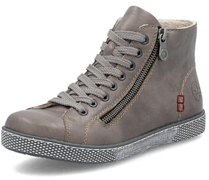 Rieker Damen Klassische Stiefeletten Z1221, Frauen Stiefeletten, lose Einlage,Kurzstiefel,uebergangsschuhe,uebergangsstiefel,grau (42),39 EU / 6 UK