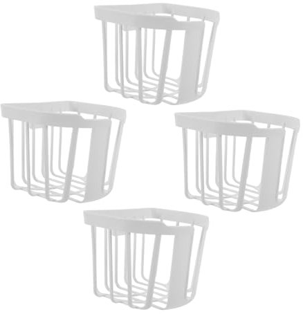 ibasenice 4 Pezzi Cestino per piantare felci di cesta per piante Pannello per piante cesto di orchidee fioriera rustica fioriere per orchidee per piante da plastica bianca