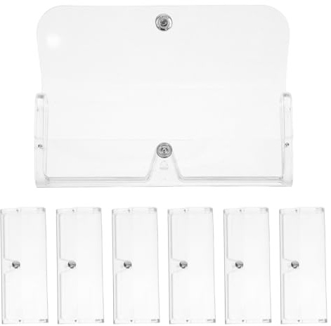 TOVINANNA Scatola Portaoggetti Per Occhiali 7 Pezzi Custodia Rigida Trasparente Per Occhiali Da Sole E Da Vista Organizer Portatile Per Viaggio Scatola Di Conservazione Leggera E Protettiva