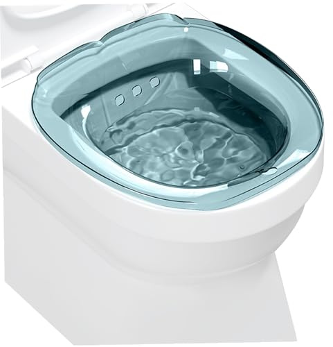 Bain de siège pour hémorroïdes, bain de siège pour hémorroïdes toilette, bassin en PET sûr avec nettoyant amovible, baignoire profonde avec trou suspension pour femmes enceintes, soins privés