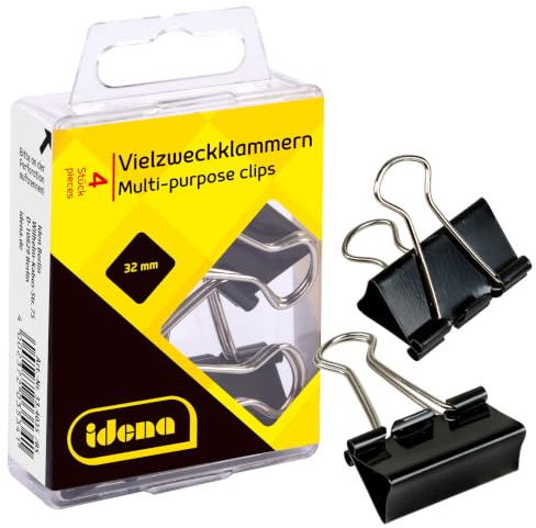 Idena 334035 - Trombones à usage multiple, 4 pièces, 32 mm