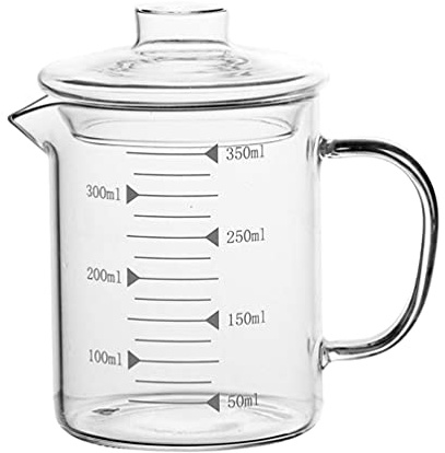 Becher Aus Borosilikatglas Mit Für Kaffee Tee Sahne Verwendung in Der Küche Mit Deckel