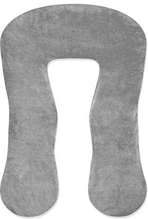 Amilian Kissenbezug, Bezug, Velours; Stillkissenbezug für Lagerungskissen, Stillkissen, Seitenschläferkissen, Pregnancy Pillow; Pillow Cover; Ersatzbezug; waschbar und abnehmbar; Größe ca. 330cm