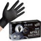 SwiftGrip Black Nitrile Disposable Gloves, Medical Grade Rubber Gloves Latex Free & Powder Free for Cooking, Tattoo, Examination, Cleaning, Hair Dyeing, Salon (Box of 100, Medium)