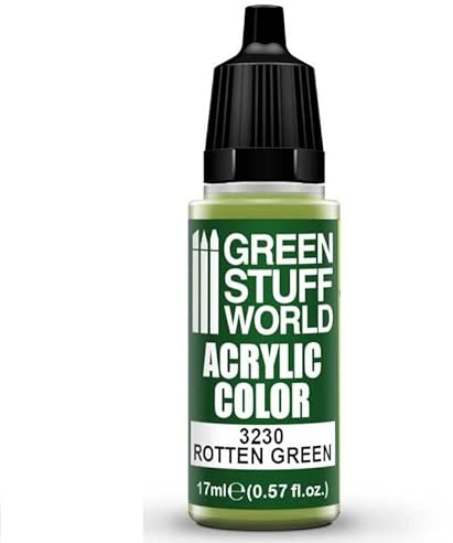 Green Stuff World für Modelle und Miniaturen Acrylfarbe Rotten Green 3230