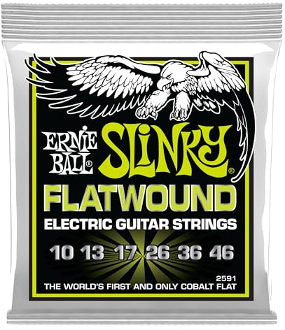 Ernie Ball Regular Slinky Flatwound E-Gitarrensaiten Stärke 10-46