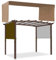 Crysterris Ersatzdach für Gartenpavillon, 210D Oxford Wasserdicht Pavillon Pergola Gartenzelt Abdeckung,Outdoor Terrassenüberdachung Sonnenschutz Schutzhüll(Size:4.8 * 2.4m,Color:Brown)