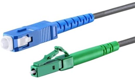 CONBIC® LC/APC-SC/UPC, Simplex, Singlemode, 9/125um, OS2, schwarz, Ø 4.0mm, Industrial/Grade Gepanzert G.657.A2, Glasfaserkabel Außenbereich für AVM FRITZ!Box und Telekom Modem 2 (20m)