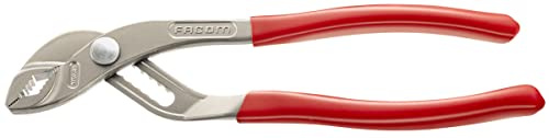 FACOM - Pince Multiprise - Standard Conception Brevetée Haute Précision - 8 Positions de Réglage, Rivetage Plus Puissant - Branches Spatulées Gaines PVC - 170APB
